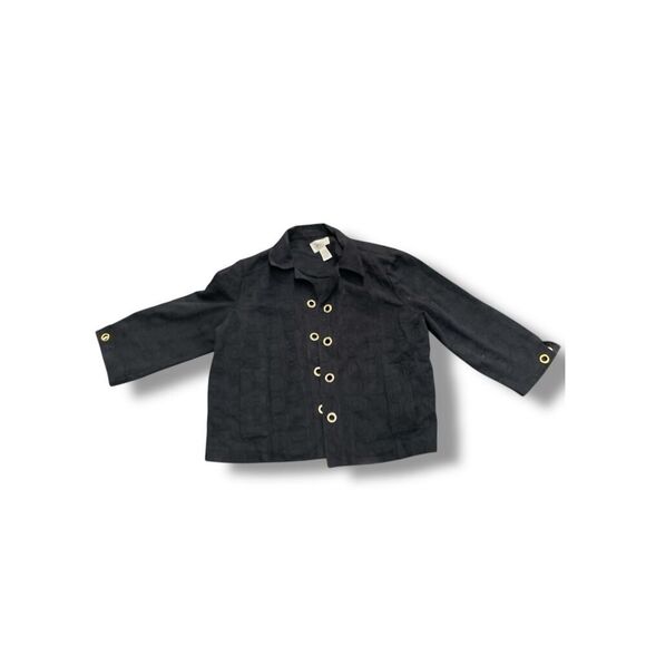 Drapers and Damon’s Petite Jacket Coat Black Size PXL - Picture 1 of 8